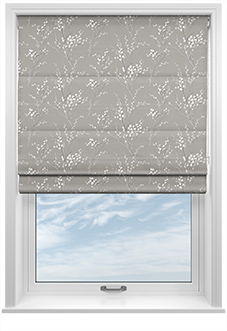 Laura Ashley Pussy Willow, Steel - Roman Blind